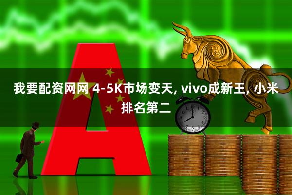 我要配资网网 4-5K市场变天, vivo成新王, 小米排名第二