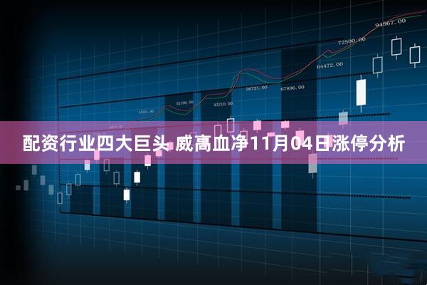 配资行业四大巨头 威高血净11月04日涨停分析